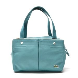 LACOSTE Canvas Piqué Satchel